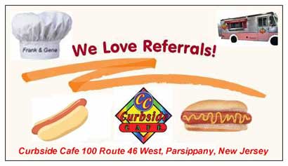 Curbside Cafe Famous Hot Dogs 100 West Route 46, Parsippany, New Jersey