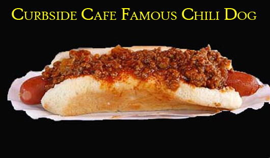 Curbside Cafe's Famous Chili Dog (W/O Cheese) - Authentic Photo by Pete Genovese - Munchmobile Star Ledger Reporter