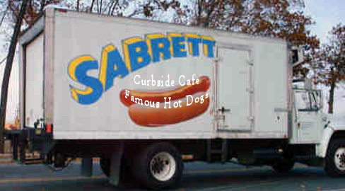 Sabrett Hot Dog Truck Going To Curbside Cafe